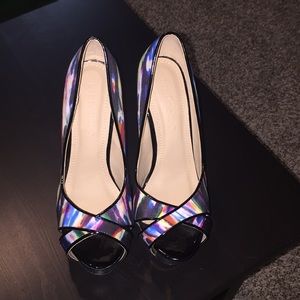 Never Worn! Water color heels